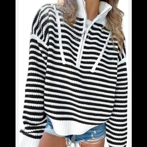 Black And White Suéter